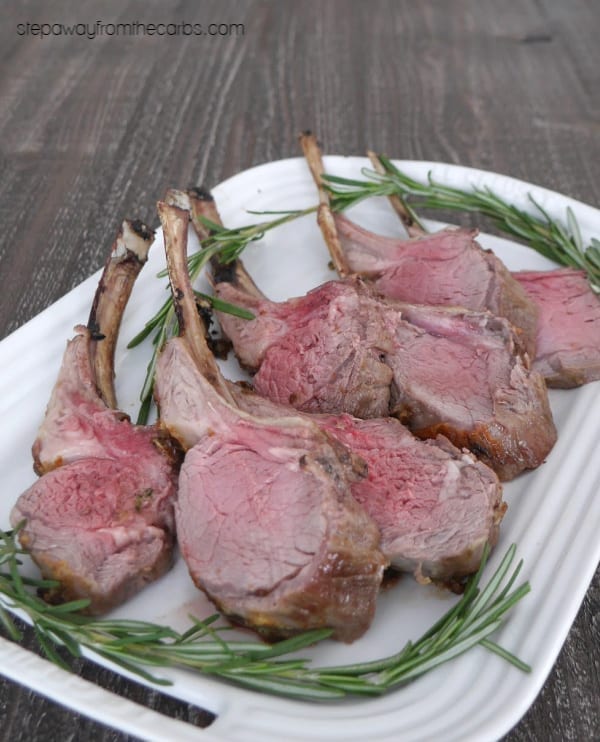 Rack of Lamb with Rosemary - a wonderful cut of meat to enjoy! Zero carb recipe.
