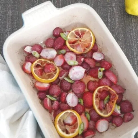 Roasted Radishes with Lemon and Butter