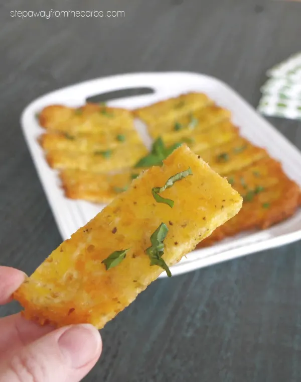 Very Low Carb Cheese Bread - 1g net carb per serving! Keto, gluten free, and LCHF recipe. 