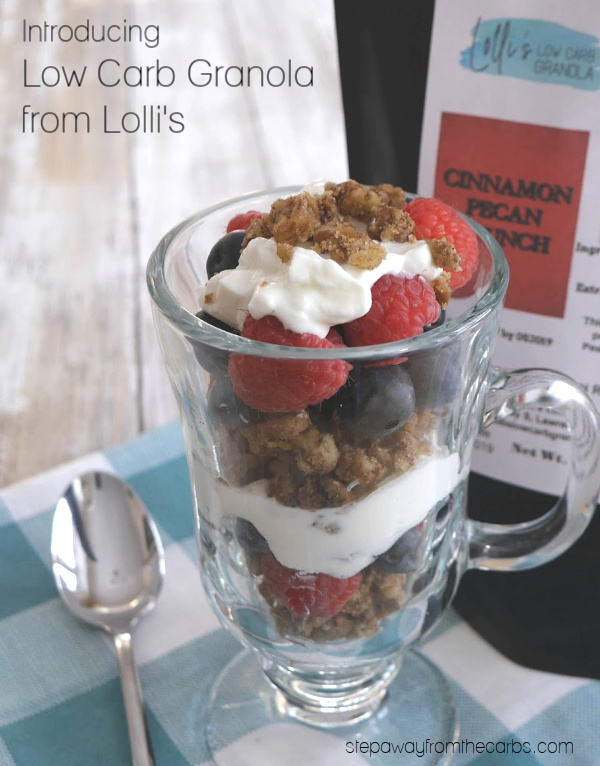 Introducing Low Carb Granola from Lolli's: 1-2g net carbs per serving. Sugar free and gluten free.