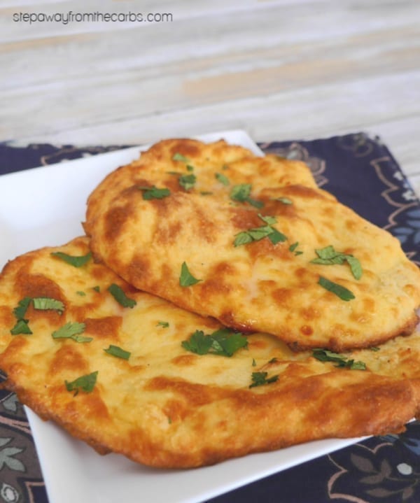 Low Carb Naan Bread - an Indian flatbread recipe to accompany your favorite curry!