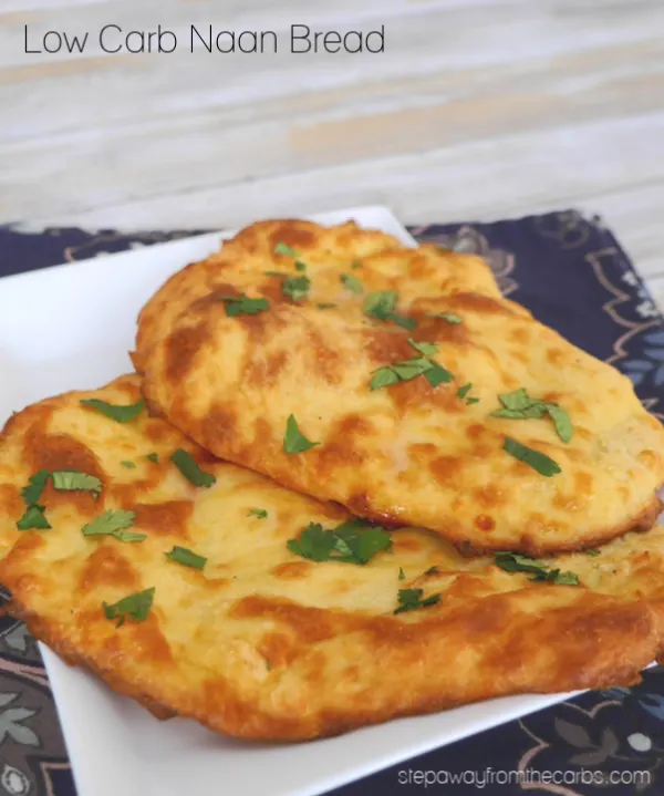 Low Carb Naan Bread - an Indian flatbread recipe to accompany your favorite curry!