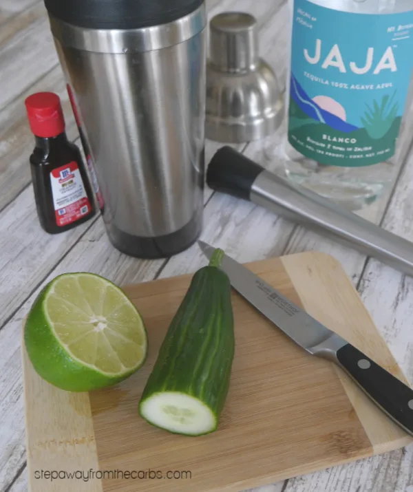 Low Carb Cucumber Margarita - a delicious and refreshing sugar free and keto cocktail!
