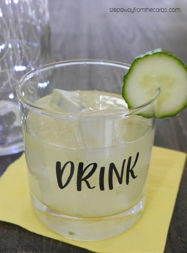 Low Carb Cucumber Margarita - a delicious and refreshing sugar free and keto cocktail!