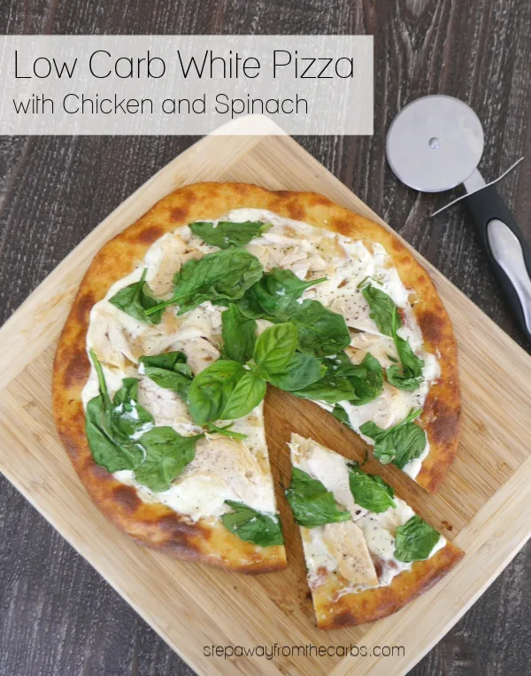 Low Carb White Pizza - fathead dough