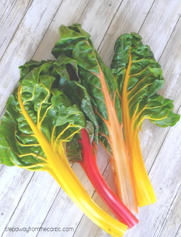 Sautéed Rainbow Chard - a delicious and colorful low carb and keto side dish recipe