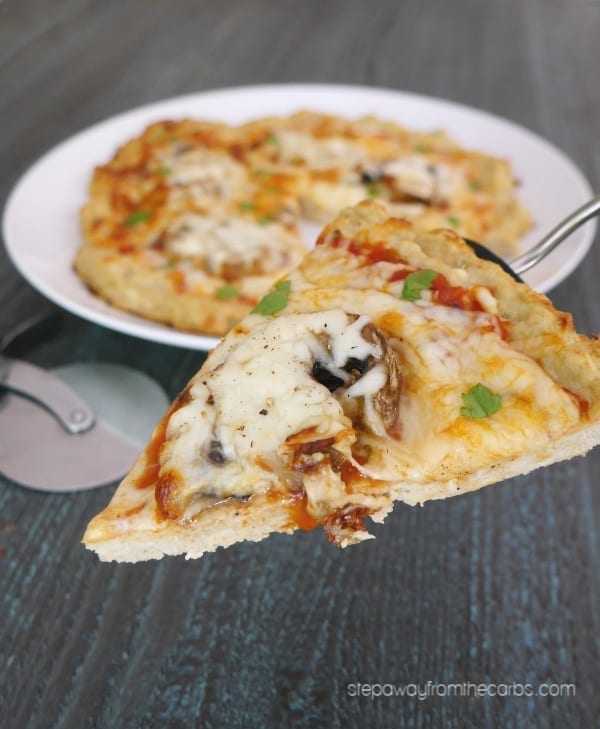 Low Carb Chicken Meatza Pizza - with a seasoned chicken crust! Gluten free, LCHF and keto friendly recipe.