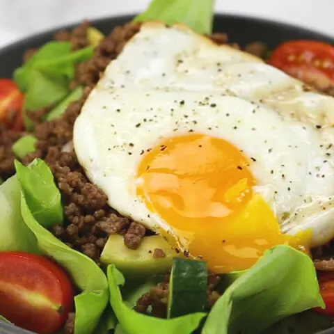 Low Carb Burger Bowls