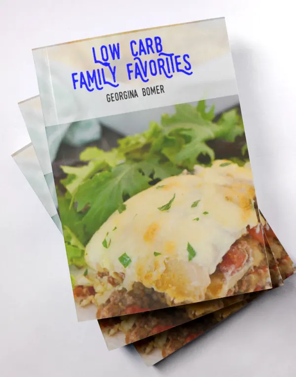 Low Carb Family Favorites - a book from StepAwayFromTheCarbs featuring over 70 recipes for the whole family to enjoy!