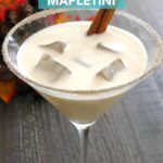 This creamy low carb mapletini is the perfect cocktail for the fall! A vodka-based recipe that is sugar free, LCHF, and keto friendly.