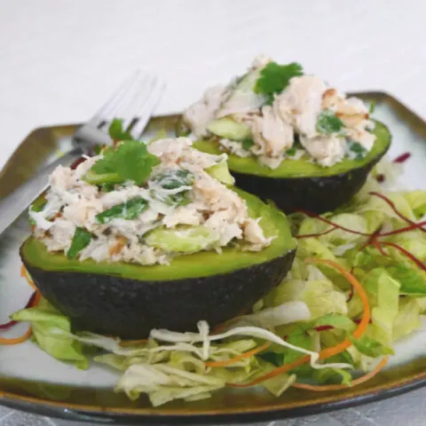 Low Carb Chicken Stuffed Avocados