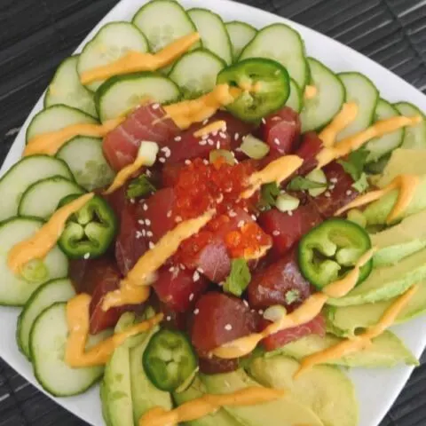 Low Carb Tuna Poke