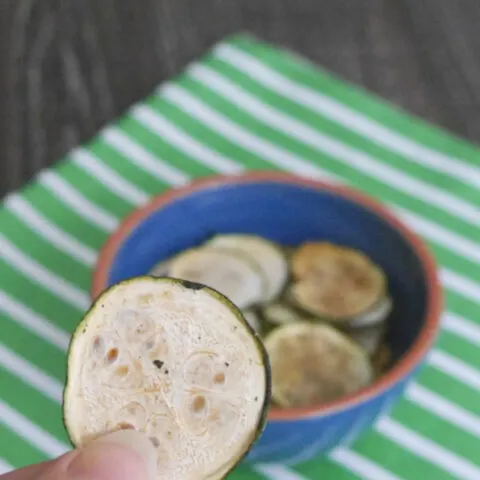 Slow Roasted Zucchini Chips