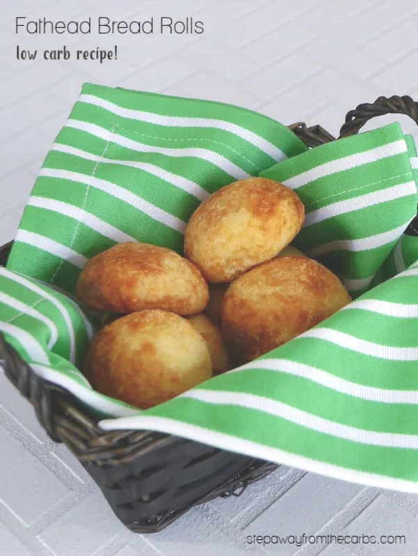 Fathead Bread Rolls - a low carb, keto, gluten free and LCHF recipe!