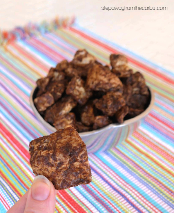 Zero Carb Sweet Pork Rinds - a sugar free and keto friendly snack or sweet treat! 