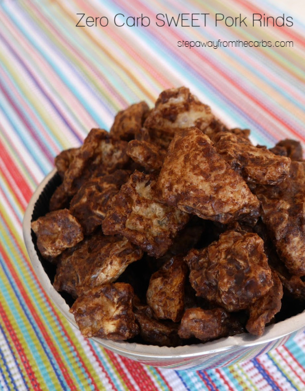 Zero Carb Sweet Pork Rinds - a sugar free and keto friendly snack or sweet treat! 