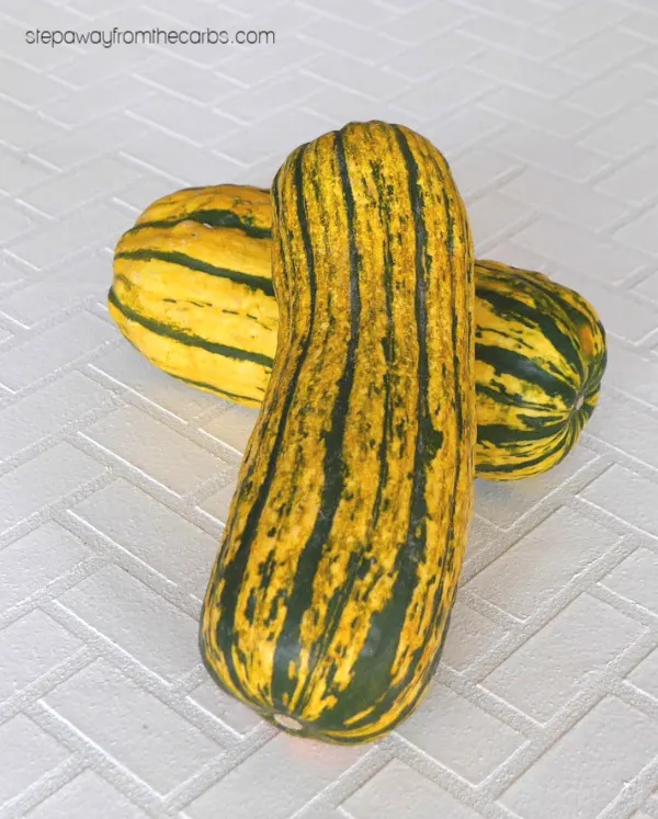 Low Carb Maple Delicata Squash - a delicious side dish recipe for the fall and winter