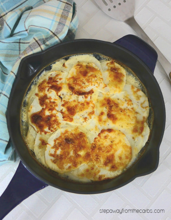 Low Carb Turnip Gratin - a delicious gluten free and LCHF side dish recipe