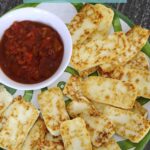 Keto Fried Queso is a super tasty appetizer or snack! Who doesn't enjoy fried cheese?!?!?