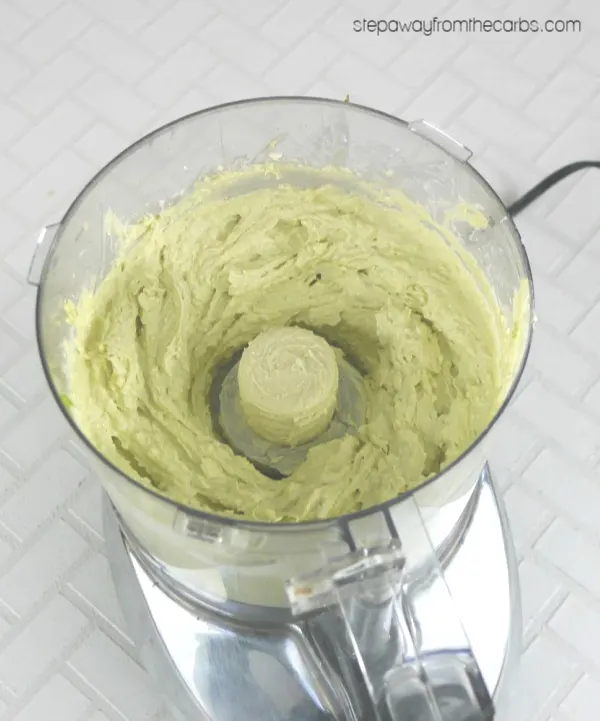 Keto Cheddar Avocado Dip - serve with low carb chips as an appetizer or snack!
