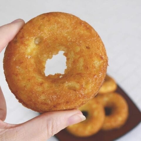 Low Carb Donuts with Caramel Glaze