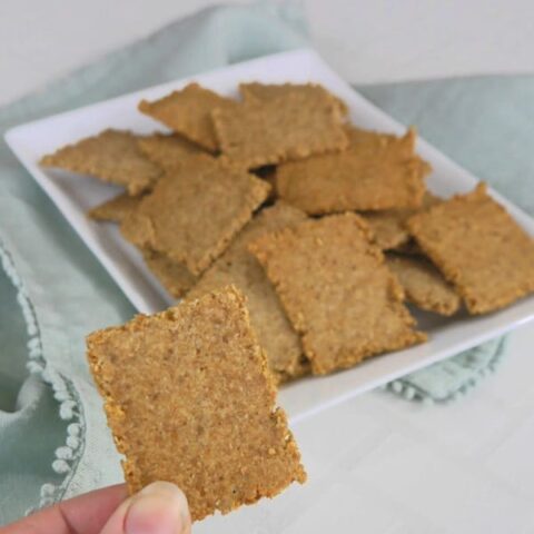 Low Carb Sunflower Seed Crackers