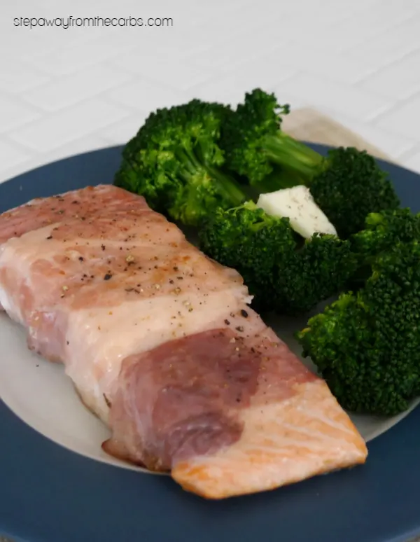 Prosciutto Wrapped Salmon - a low carb and keto friendly recipe.