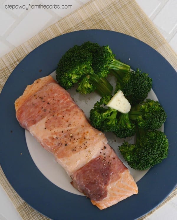 Prosciutto Wrapped Salmon - a low carb and keto friendly recipe.