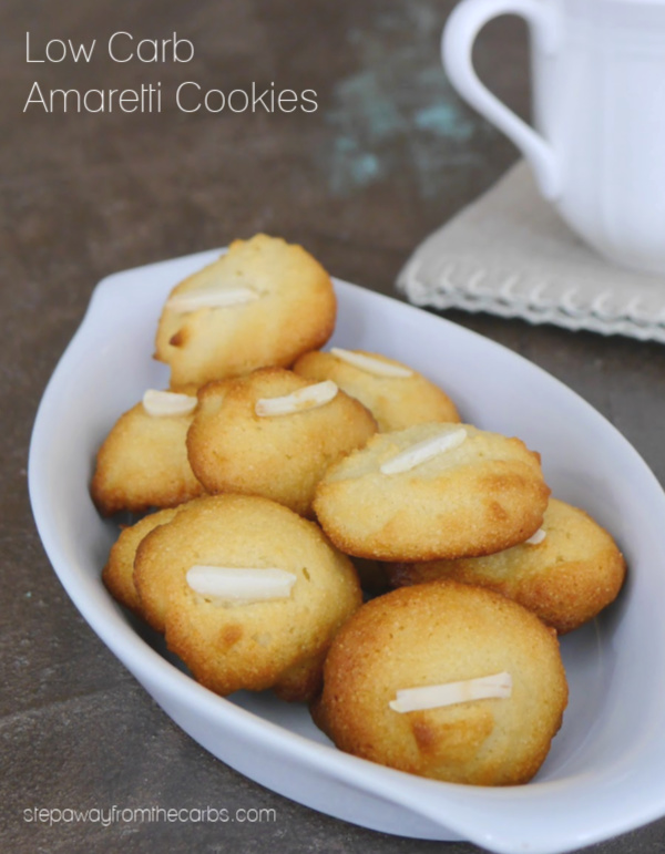 Low Carb Amaretti Cookies - gorgeous little sugar free and keto friendly treats!
