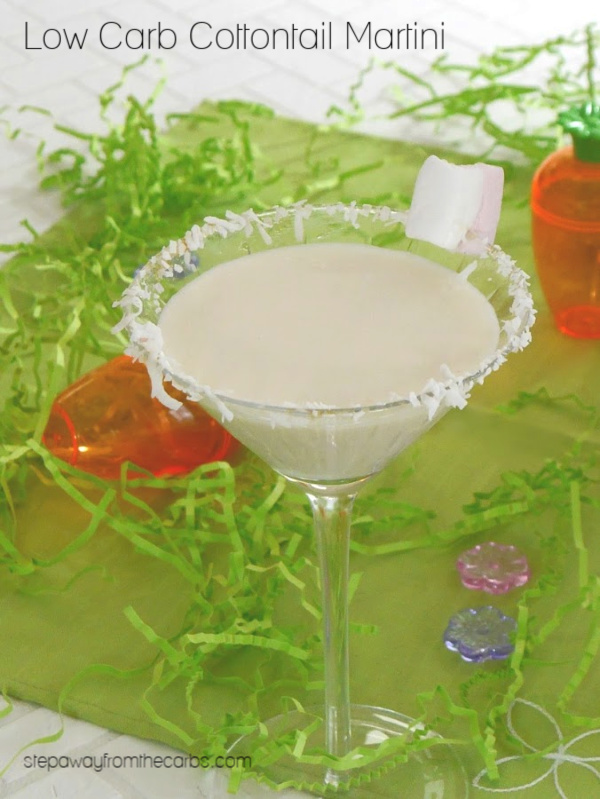 Low Carb Cottontail Martini - a super cute Easter themed cocktail!