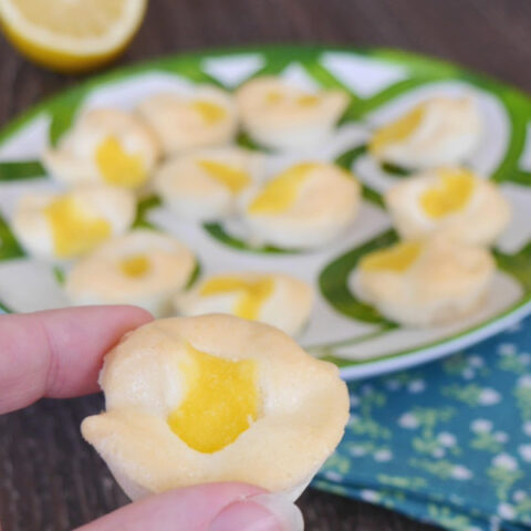 Low Carb Lemon Meringue Bites