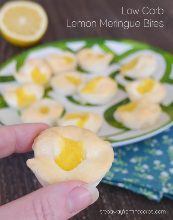 Lemon Meringue Bites - low carb and sugar free