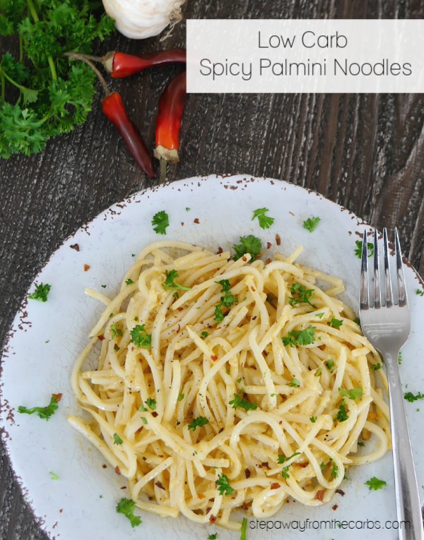 Low Carb Spicy Palmini Noodles - a super quick and easy recipe