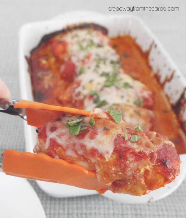 Low Carb Stuffed Italian Chicken - a delicious gluten free and keto friendly dinner recipe
