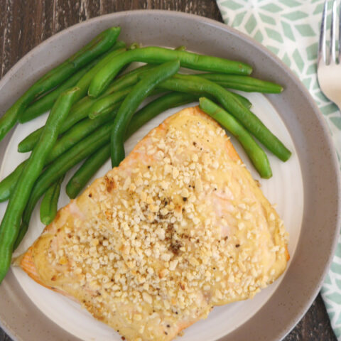 Low Carb Almond Crusted Salmon
