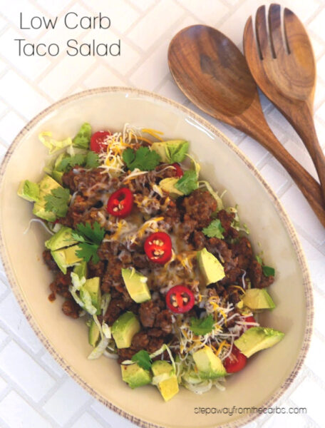 Low Carb Taco Salad Step Away From The Carbs