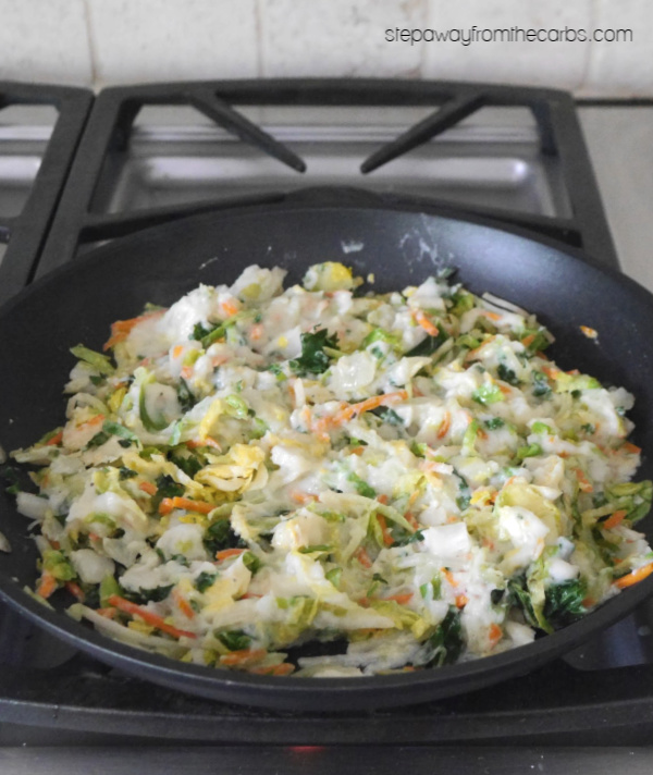 Low Carb Bubble and Squeak - a classic English vegetable dish made from leftovers