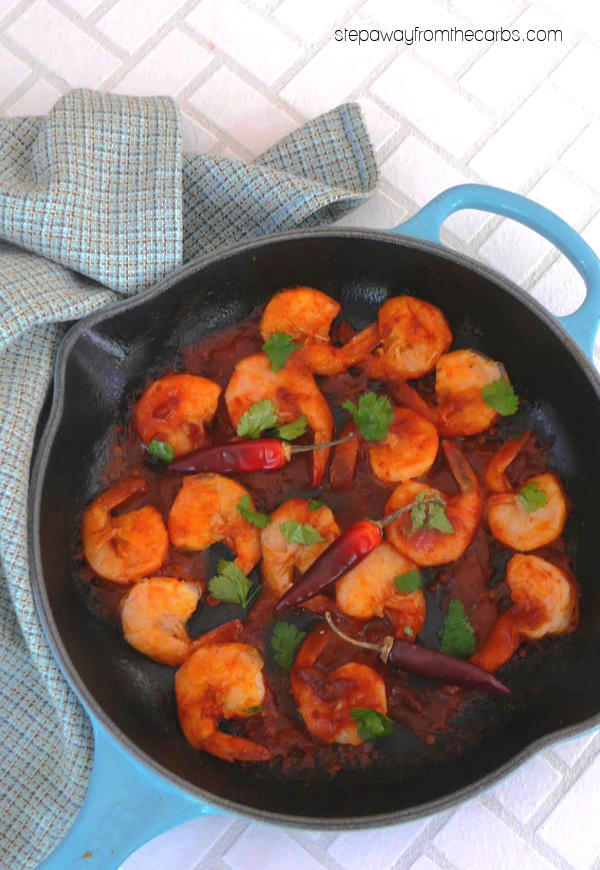 Low Carb Spicy Chipotle Shrimp - a flavorful keto recipe that's ready in just a few minutes!