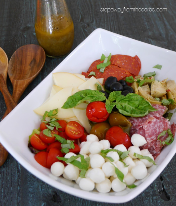 Low Carb Antipasto Salad - a delicious Italian appetizer, lunch, or side dish!