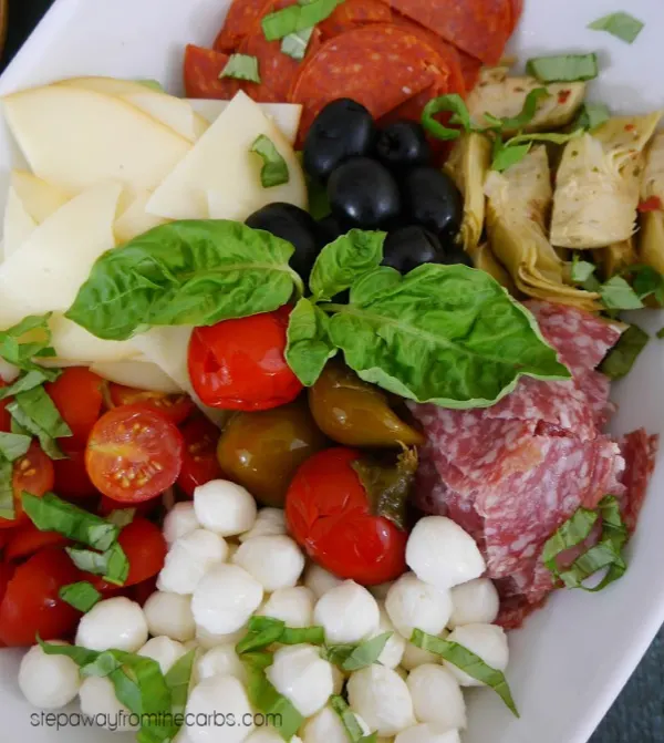 Low Carb Antipasto Salad - a delicious Italian appetizer, lunch, or side dish!
