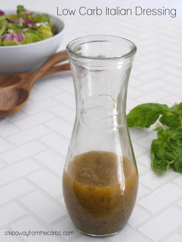 Low Carb Italian Dressing - easy three ingredient recipe that is SO much better that store bought!