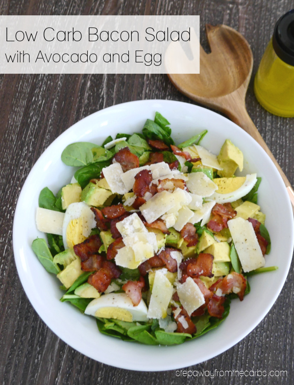 Low Carb Bacon Salad with Avocado and Egg