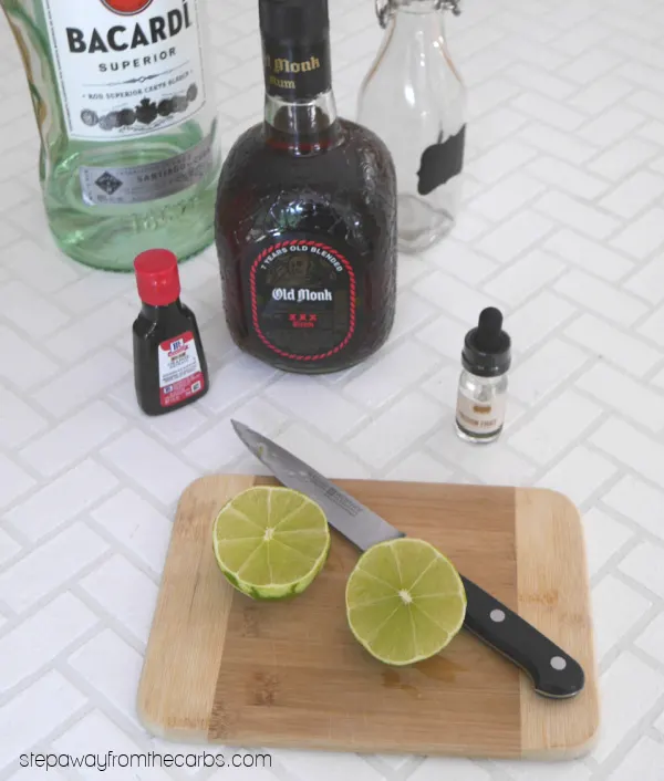 Low Carb Hurricane - a sugar free and keto friendly cocktail!