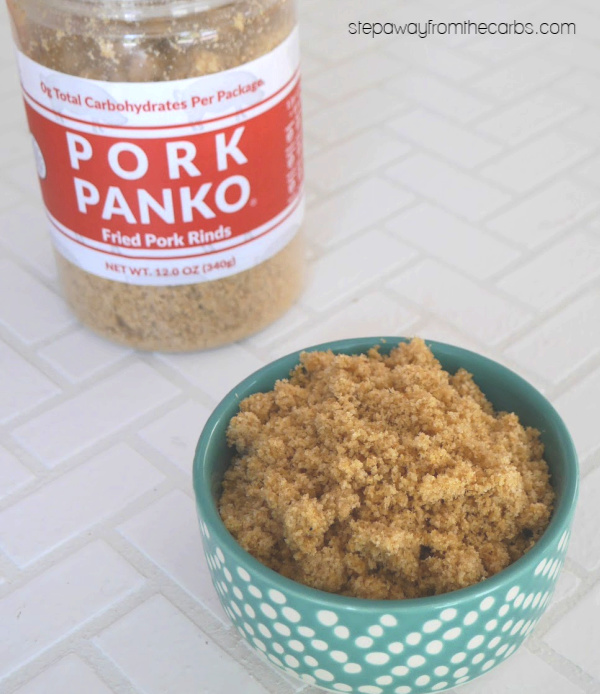 Low Carb Mozzarella Sticks - baked keto appetizer or snack with Pork Panko