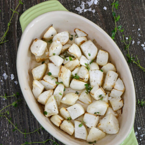 Low Carb Roasted Turnips