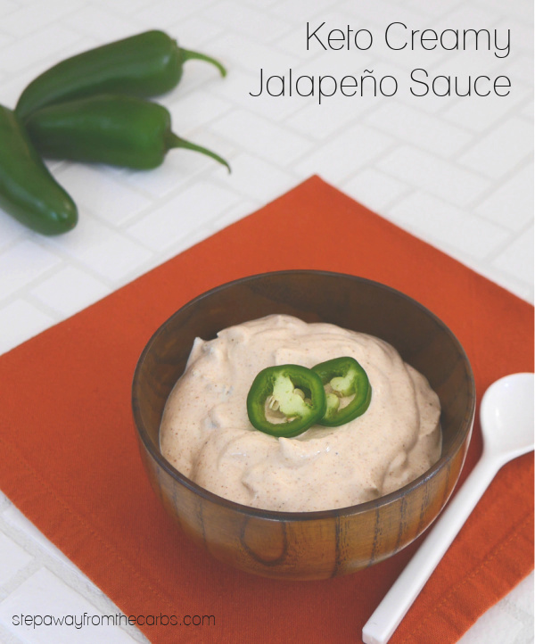 Keto Creamy Jalapeño Sauce - a copycat version of the quesadilla sauce from Taco Bell!