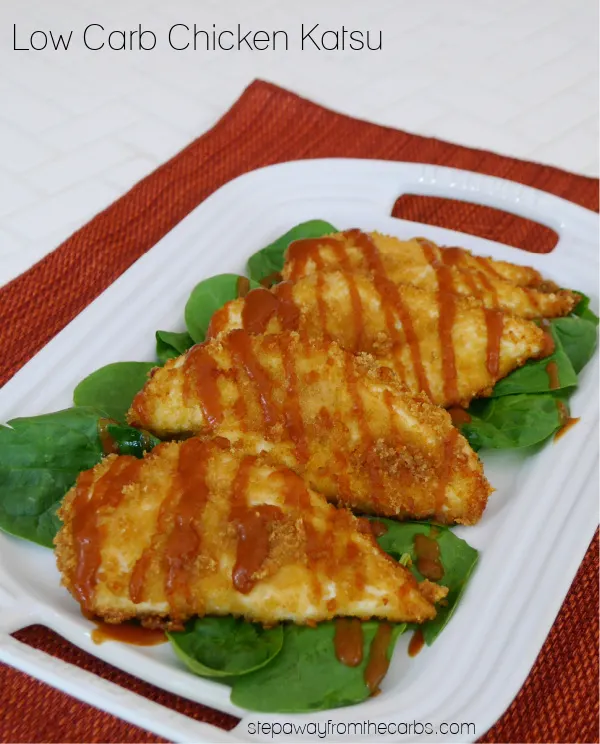 Low Carb Chicken Katsu - a keto friendly version of the classic Japanese dish