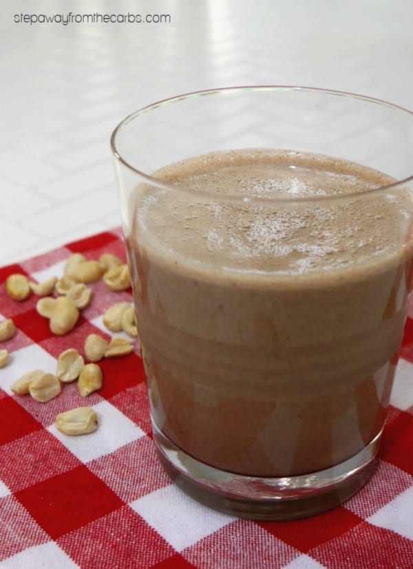 Low Carb Chocolate Peanut Butter Shake - a sugar free and keto recipe for any time of day!