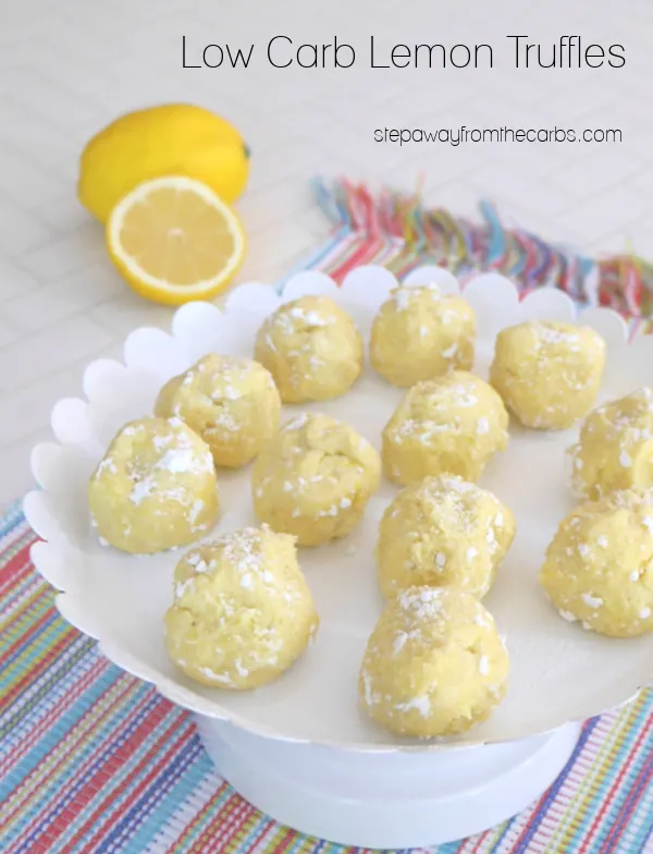 Low Carb Lemon Truffles - delicious sugar free and keto-friendly sweet treats!
