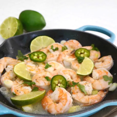 Low Carb Shrimp with Lime and Cilantro